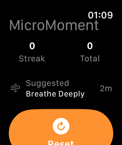 MicroMoment Reset Button